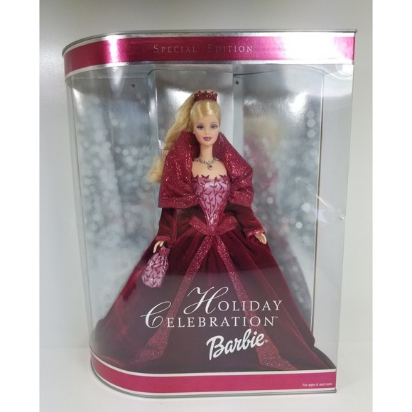 Mattel 2002 Barbie "Holiday Celebration Barbie" Special Edition *Read